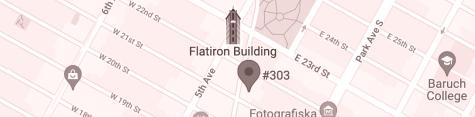 Map showing 928 Broadway, Suite 303, New York, NY 10010
