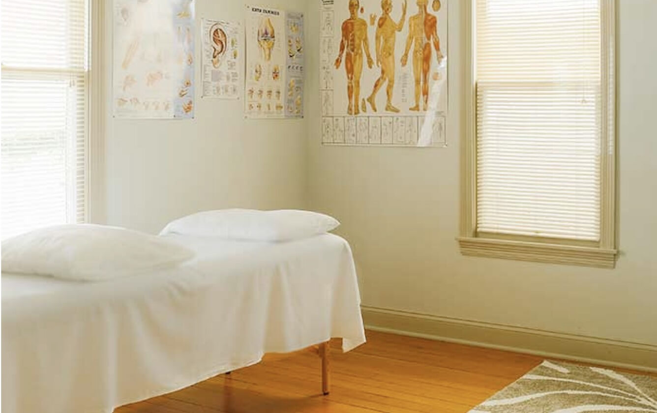 In-office prenatal appointment room